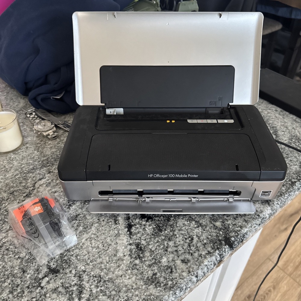 HP Officejet 100 Mobile Inkjet Printer‎ CN551A Rechargeable Battery Ink And Plug